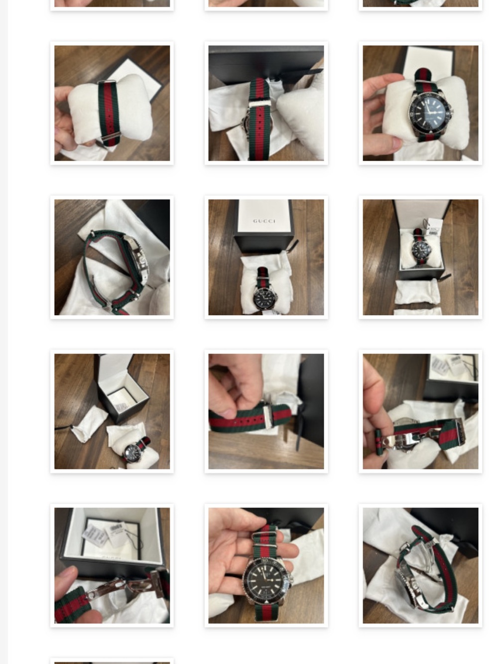 Gucci Dive Watch YA137101 Black Dial Nylon Strap